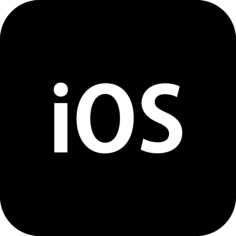 Os Ios Dark Line Tracing Svg Vector, Free Vectors File